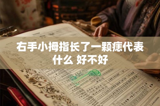 右手小拇指长了一颗痣代表什么 好不好 右手小拇指长了一颗痣代表什么 好不好
