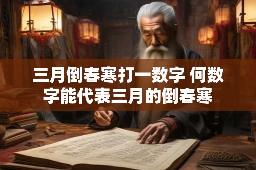 三月倒春寒打一数字 何数字能代表三月的倒春寒
