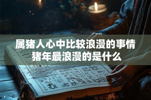属猪人心中比较浪漫的事情 猪年最浪漫的是什么 属猪人心中比较浪漫的事情 猪年最浪漫的是什么
