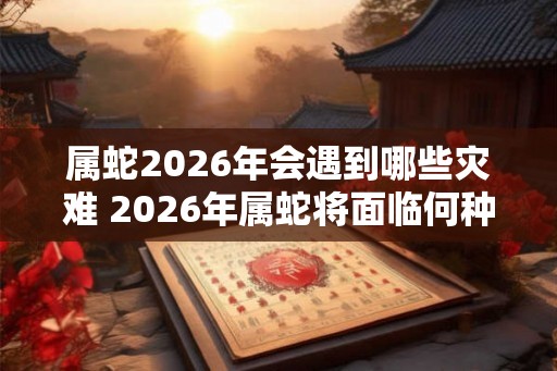 属蛇2026年会遇到哪些灾难 2026年属蛇将面临何种灾难