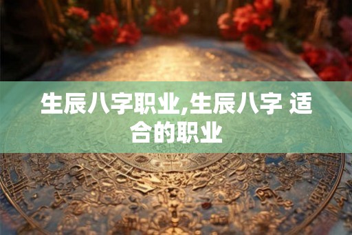 生辰八字职业,生辰八字 适合的职业