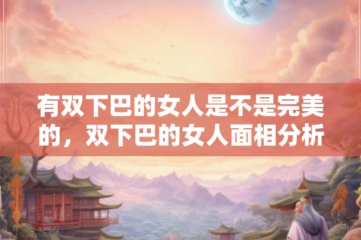 有双下巴的女人是不是完美的，双下巴的女人面相分析