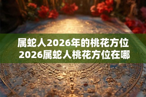 属蛇人2026年的桃花方位 2026属蛇人桃花方位在哪 属蛇人2026年的桃花方位 2026属蛇人桃花方位在哪