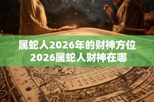 属蛇人2026年的财神方位 2026属蛇人财神在哪 属蛇人2026年的财神方位 2026属蛇人财神在哪