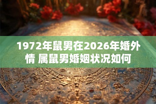 1972年鼠男在2026年婚外情 属鼠男婚姻状况如何