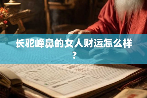 长驼峰鼻的女人财运怎么样？