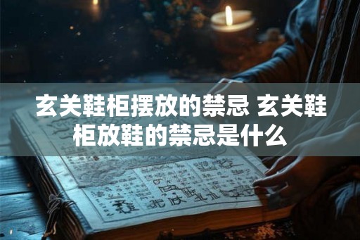 玄关鞋柜摆放的禁忌 玄关鞋柜放鞋的禁忌是什么