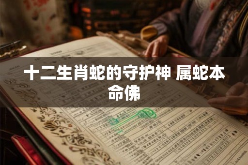 十二生肖蛇的守护神 属蛇本命佛