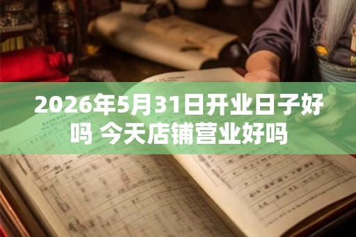 2026年5月31日开业日子好吗 今天店铺营业好吗 2026年5月31日开业日子好吗 今天店铺营业好吗