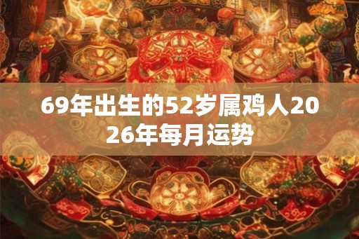 69年出生的52岁属鸡人2026年每月运势 69年出生的52岁属鸡人2026年每月运势