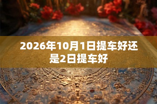 2026年10月1日提车好还是2日提车好