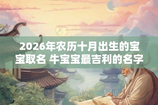 2026年农历十月出生的宝宝取名 牛宝宝最吉利的名字精选