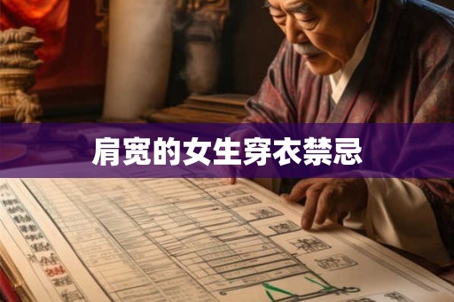 肩宽的女生穿衣禁忌