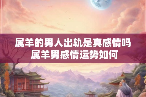 属羊的男人出轨是真感情吗 属羊男感情运势如何