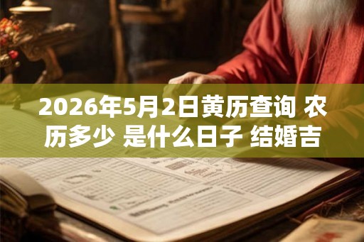 2026年5月2日黄历查询 农历多少 是什么日子 结婚吉时 2026年5月2日黄历查询 农历多少 是什么日子 结婚吉时