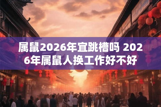 属鼠2026年宜跳槽吗 2026年属鼠人换工作好不好 属鼠2026年宜跳槽吗 2026年属鼠人换工作好不好