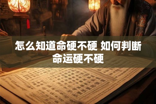 怎么知道命硬不硬 如何判断命运硬不硬 怎么知道命硬不硬 如何判断命运硬不硬