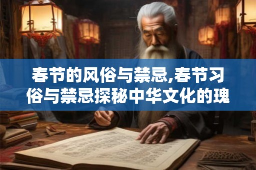 春节的风俗与禁忌,春节习俗与禁忌探秘中华文化的瑰宝