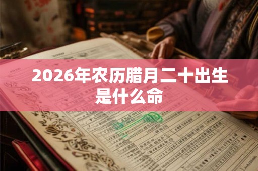 2026年农历腊月二十出生是什么命