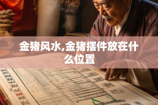 金猪风水,金猪摆件放在什么位置