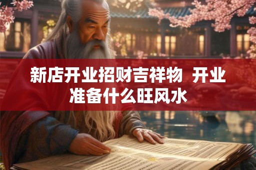 新店开业招财吉祥物  开业准备什么旺风水