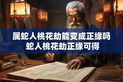 属蛇人桃花劫能变成正缘吗 蛇人桃花劫正缘可得 属蛇人桃花劫能变成正缘吗 蛇人桃花劫正缘可得