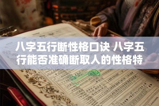 八字五行断性格口诀 八字五行能否准确断取人的性格特点