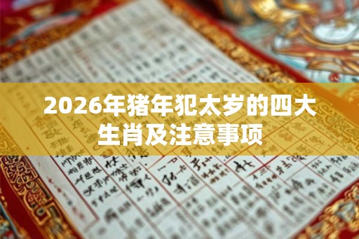 2026年猪年犯太岁的四大生肖及注意事项