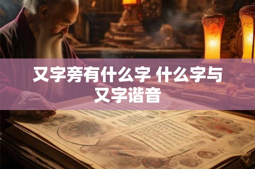 又字旁有什么字 什么字与又字谐音
