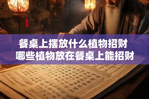 餐桌上摆放什么植物招财 哪些植物放在餐桌上能招财