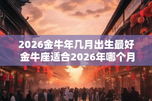 2026金牛年几月出生最好 金牛座适合2026年哪个月出生
