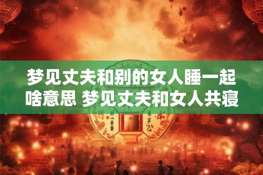 梦见丈夫和别的女人睡一起啥意思 梦见丈夫和女人共寝含义何 梦见丈夫和别的女人睡一起啥意思 梦见丈夫和女人共寝含义何