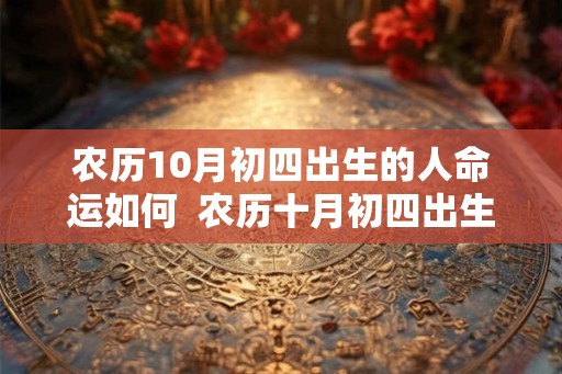 农历10月初四出生的人命运如何  农历十月初四出生的人命运