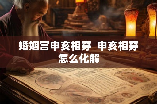 婚姻宫申亥相穿  申亥相穿怎么化解