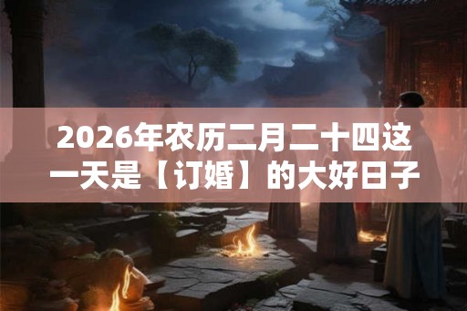 2026年农历二月二十四这一天是【订婚】的大好日子吗