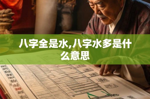八字全是水,八字水多是什么意思 八字全是水,八字水多是什么意思
