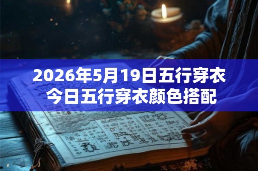 2026年5月19日五行穿衣 今日五行穿衣颜色搭配 2026年5月19日五行穿衣 今日五行穿衣颜色搭配