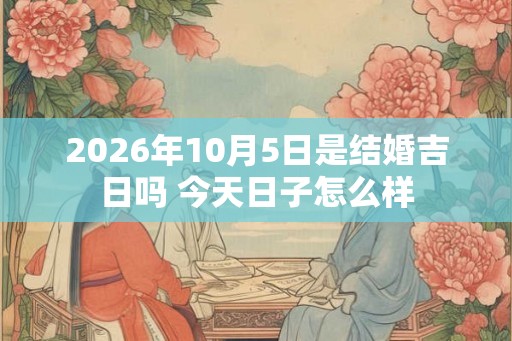 2026年10月5日是结婚吉日吗 今天日子怎么样 2026年10月5日是结婚吉日吗 今天日子怎么样