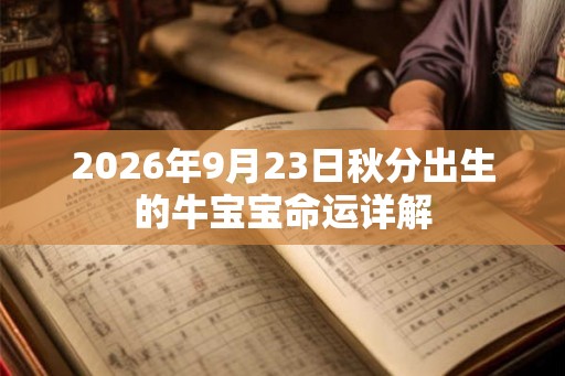 2026年9月23日秋分出生的牛宝宝命运详解