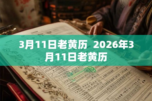 3月11日老黄历 2026年3月11日老黄历 3月11日老黄历 2026年3月11日老黄历