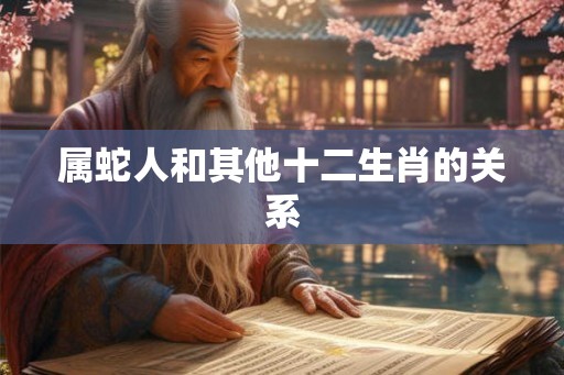 属蛇人和其他十二生肖的关系 属蛇人和其他十二生肖的关系