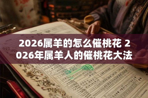 2026属羊的怎么催桃花 2026年属羊人的催桃花大法