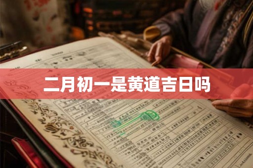 二月初一是黄道吉日吗