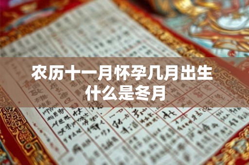 农历十一月怀孕几月出生 什么是冬月