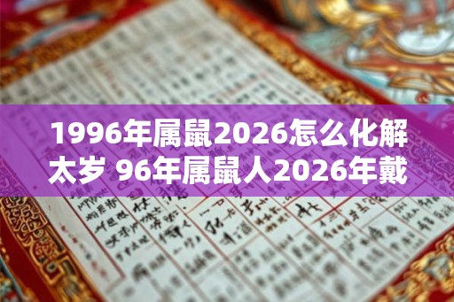 1996年属鼠2026怎么化解太岁 96年属鼠人2026年戴什么好