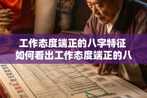 工作态度端正的八字特征 如何看出工作态度端正的八字特征