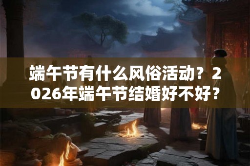 端午节有什么风俗活动？2026年端午节结婚好不好？