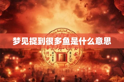 梦见捉到很多鱼是什么意思