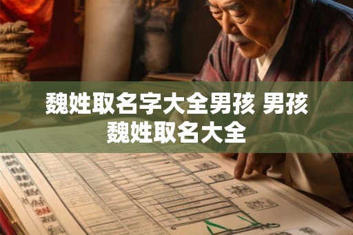 魏姓取名字大全男孩 男孩魏姓取名大全 魏姓取名字大全男孩 男孩魏姓取名大全