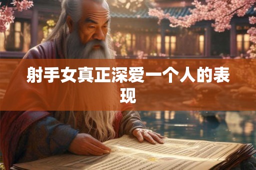 射手女真正深爱一个人的表现